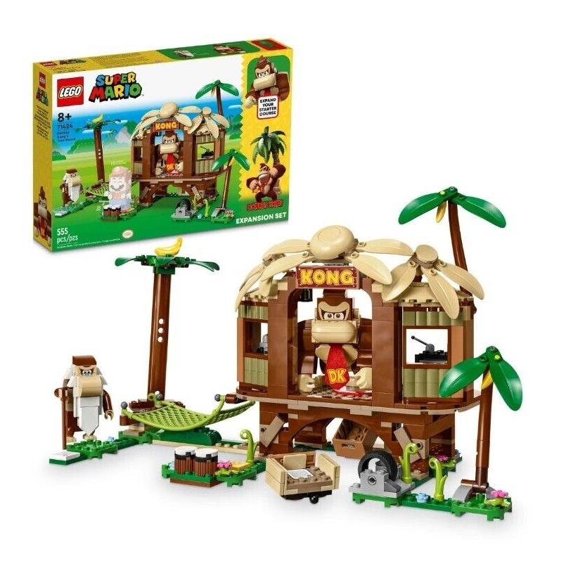 Lego 71424 Super Mario Donkey Kong`s Tree House Expansion Set Video Game Toy