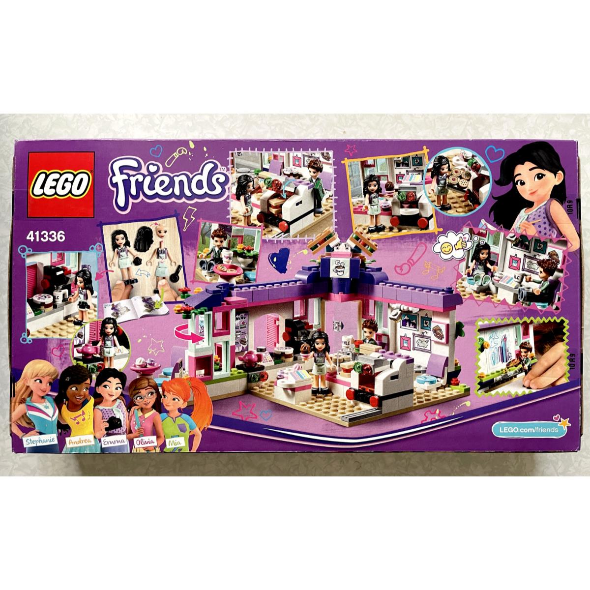 Lego Friends: Emma`s Art Cafe 41336 Building Kit 378pcs Retired Set Playset