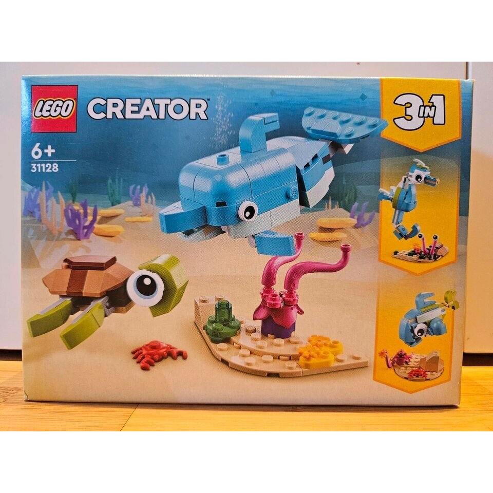 Lego Creator Dolphin and Turtle 31128 Toy Building Kit 137 Pcs