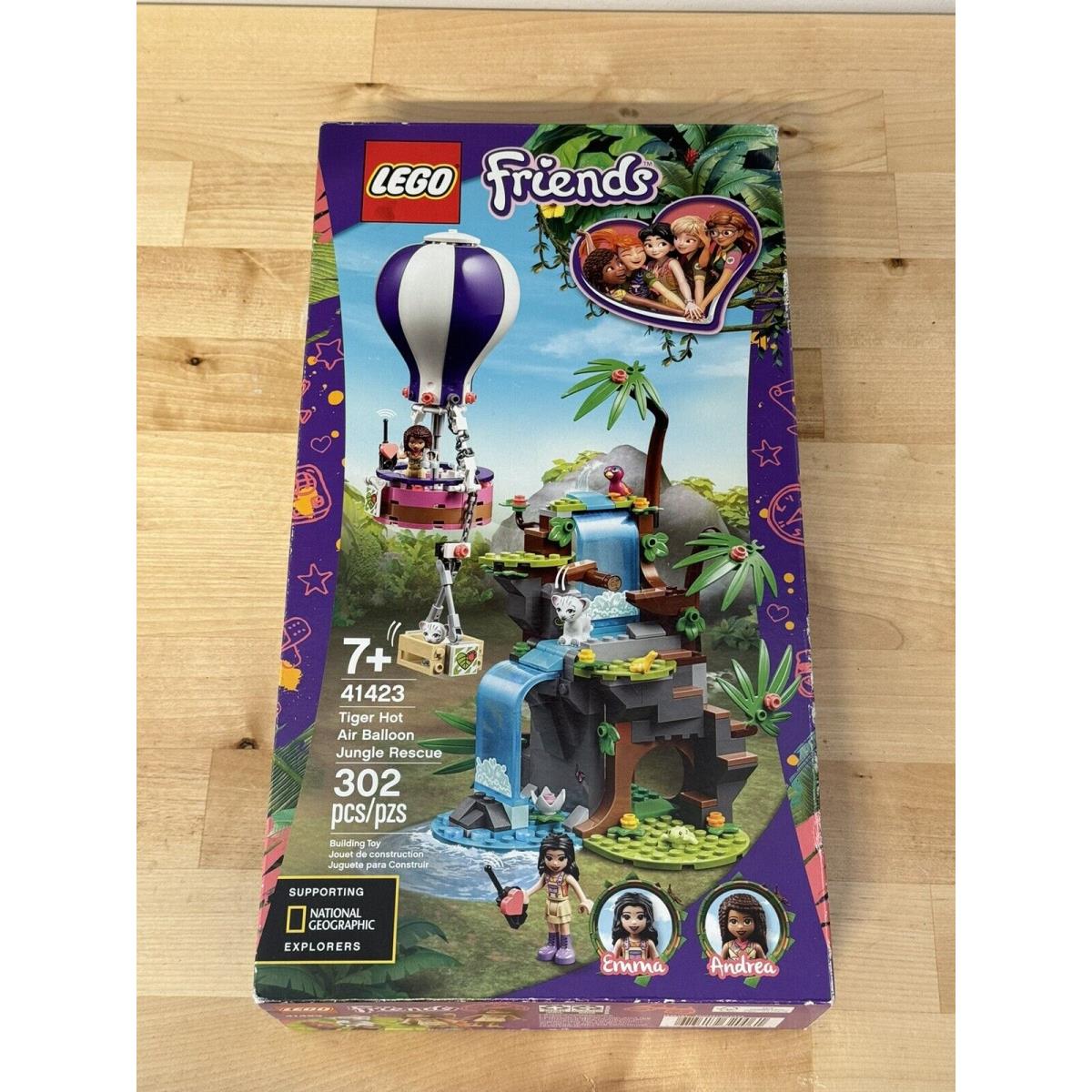 Lego 41423 Friends Tiger Hot Air Balloon Jungle Rescue Emma