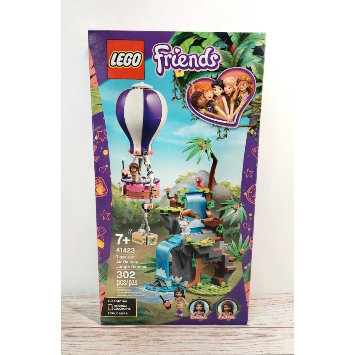 Lego Friends 41423 Tiger Hot Air Balloon 302 Piece Set Shelf Wear