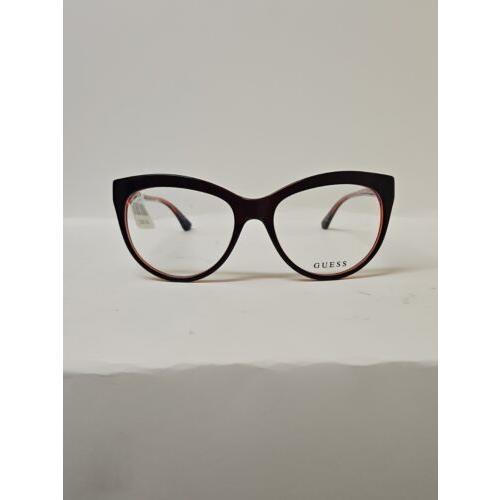 Guess Eyeglasses Frames GU 2464 Burd 54-17-135 Burgundy
