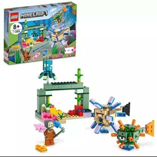 Lego Minecraft The Guardian Battle 21180 Building Kit 255 Pieces