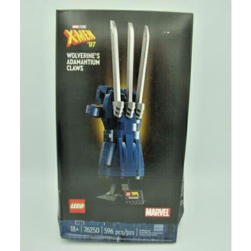 Lego Marvel Wolverine`s Adamantium Claws 76250 X-men Glove 18+ 596pcs Dmg Box