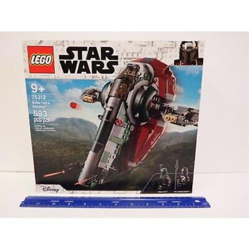 Lego Star Wars Model 75312 - Boba Fett`s Starship - Ages 9-15 Years - 593 pc Set