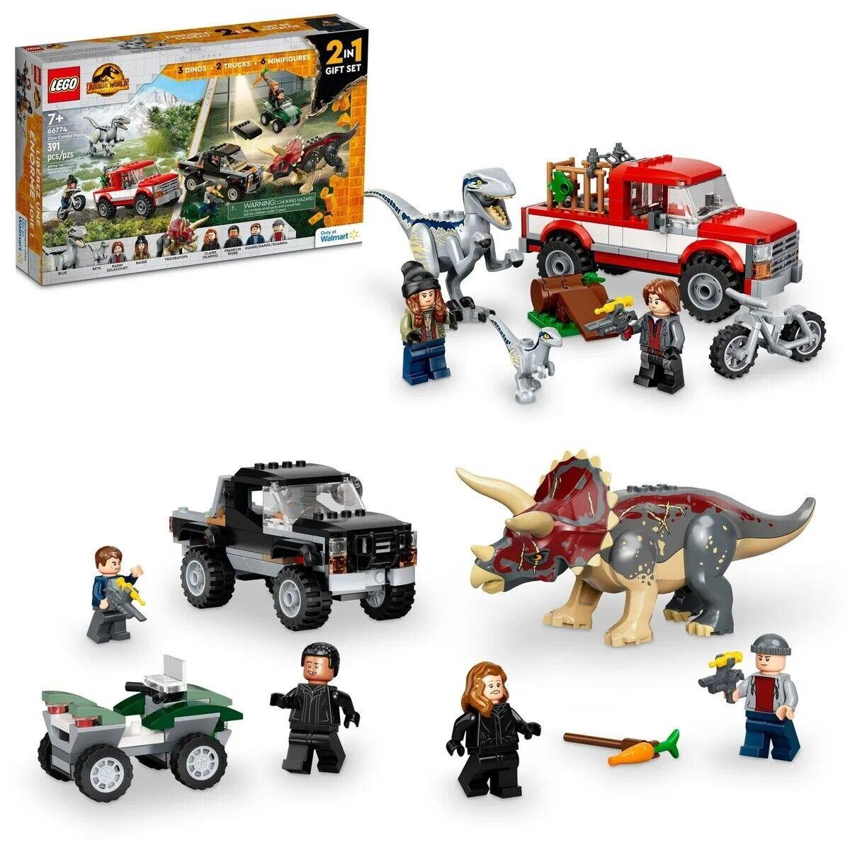 Lego Jurassic World 66774 Dino Combo Pack 2 in 1 Triceratops and Velociraptor