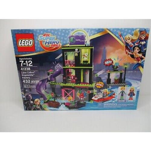 Lego DC Super Hero Girls Lena Luthor Kryptomite Factory Set 41238 432 Pcs