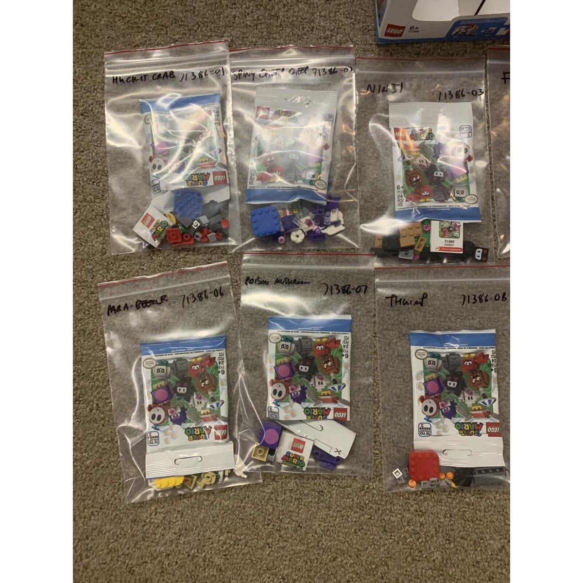 Lego Super Mario Character Packs Series 2 Complete Set of 10- 71386 with Display