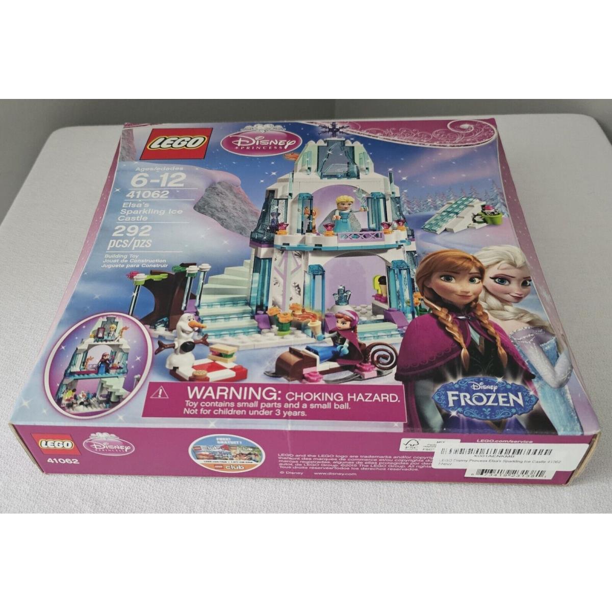 Elsa`s Sparkling Ice Castle Disney Princess 41062 Lego Set Retired