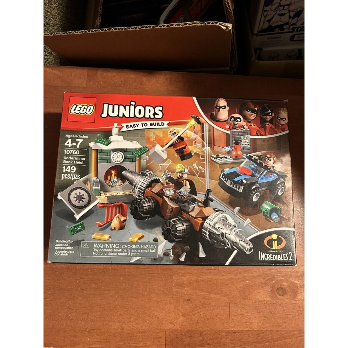 Lego Juniors Underminer Bank Heist 2018 10760 Building Kit 149 Pcs Retired Set