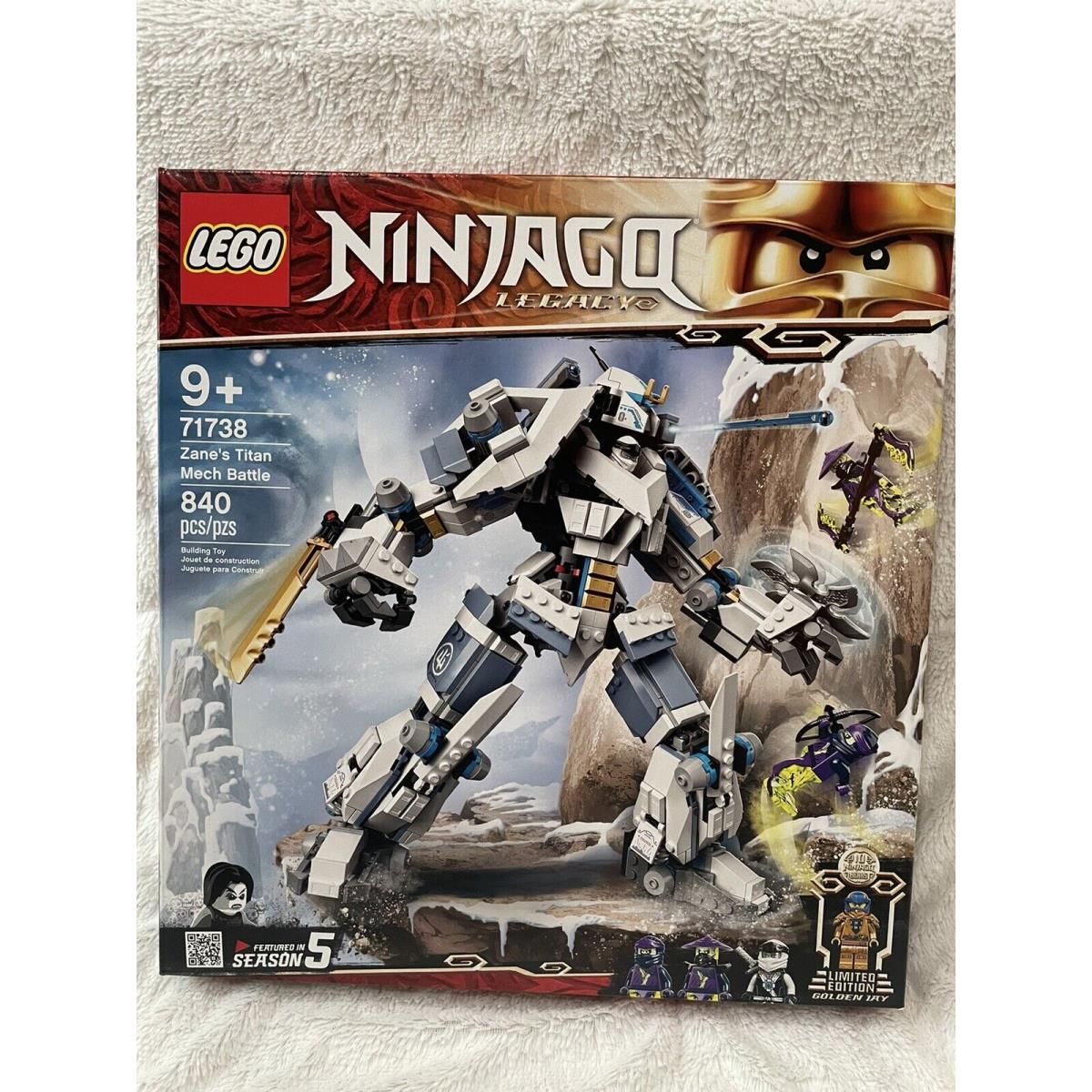 Lego Ninjago Legacy Zane s Titan Mech Battle 71738 Building Kit 840 Pieces