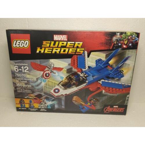 Lego Marvel Super Heroes Avengers Set 76076 Captain America Jet Pursuit Nip