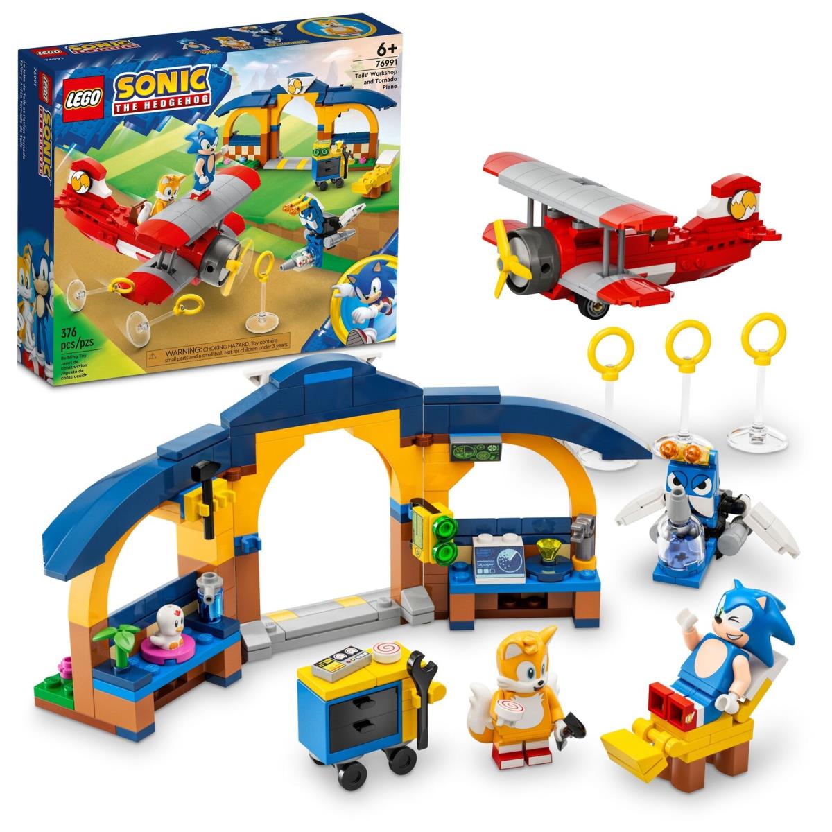 Lego Sonic: Tails` Workshop and Tornado Plane 76991