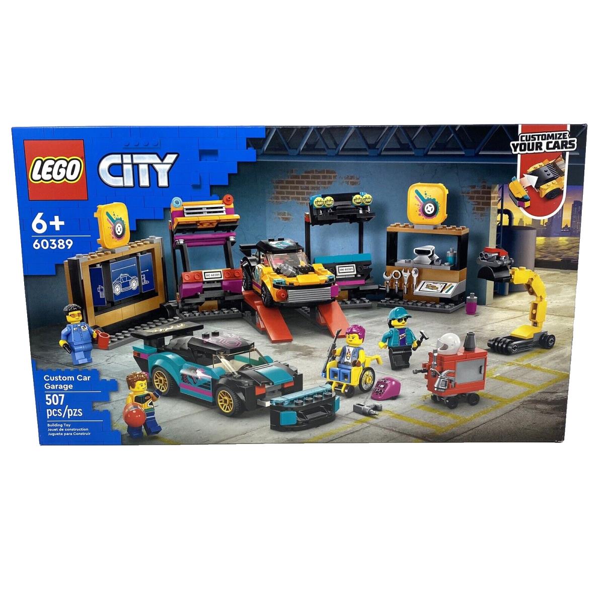 Lego City: Custom Car Garage 60389 Toy Building Set with 2 Customizable Cars