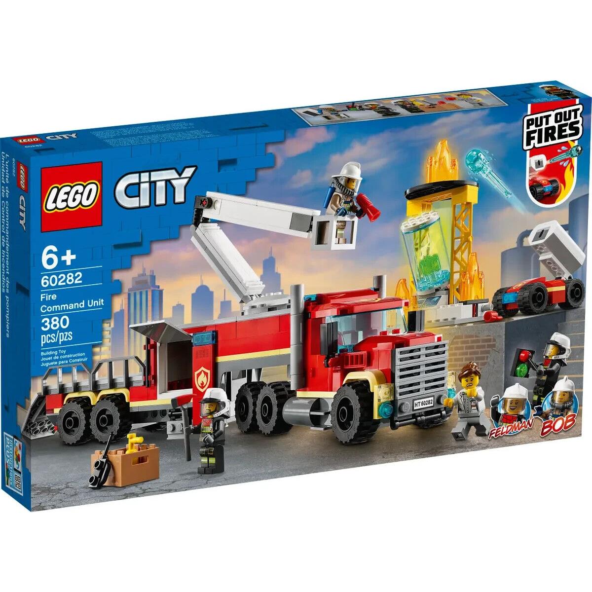 Lego Fire Command Unit 60282 Town Minifigure Building Set