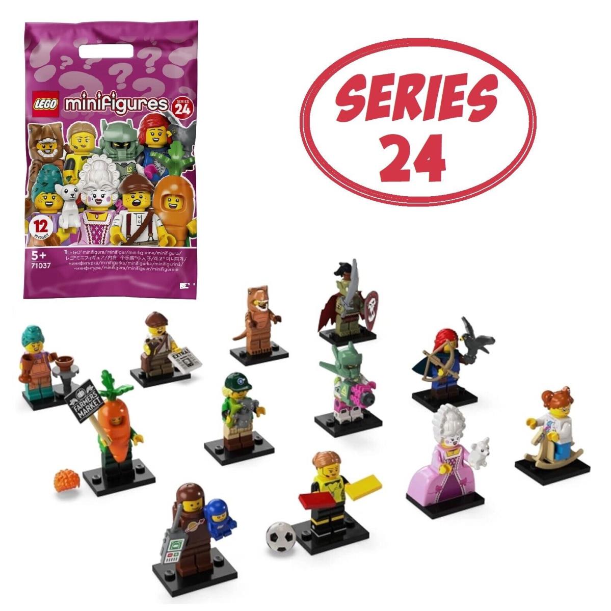 Lego Series 24 Collectible Minifigures 71037 - Complete Set of 12