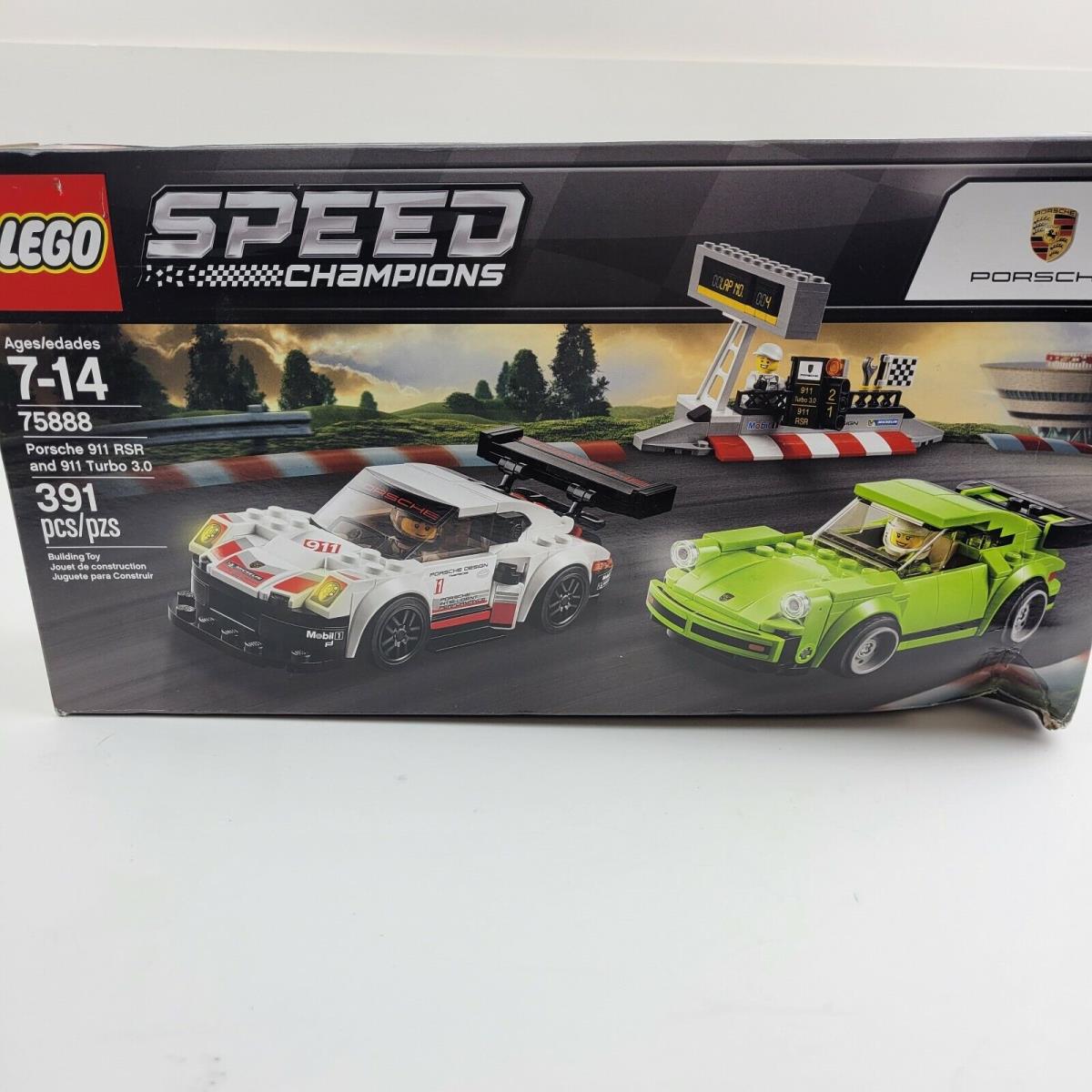 Lego 75888 Porsche 911 Rsr and 911 Turbo 3.0 Building Kit 391 Pcs Retired Set