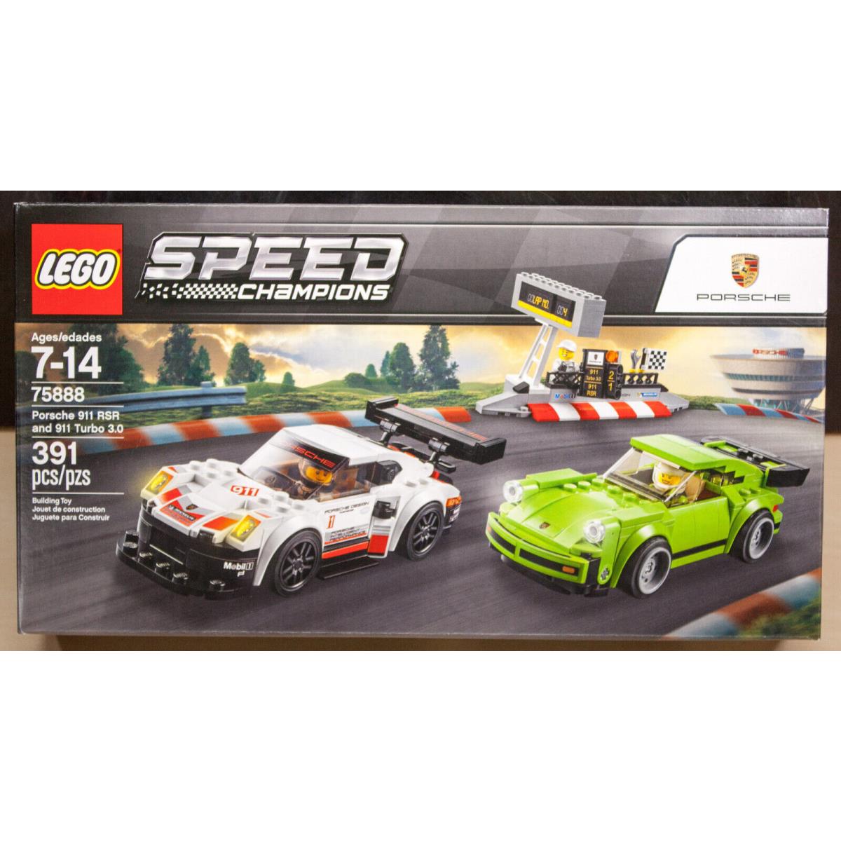 Lego Speed Champions Porsche 911 Rsr and 911 Turbo 3.0 75888 Box