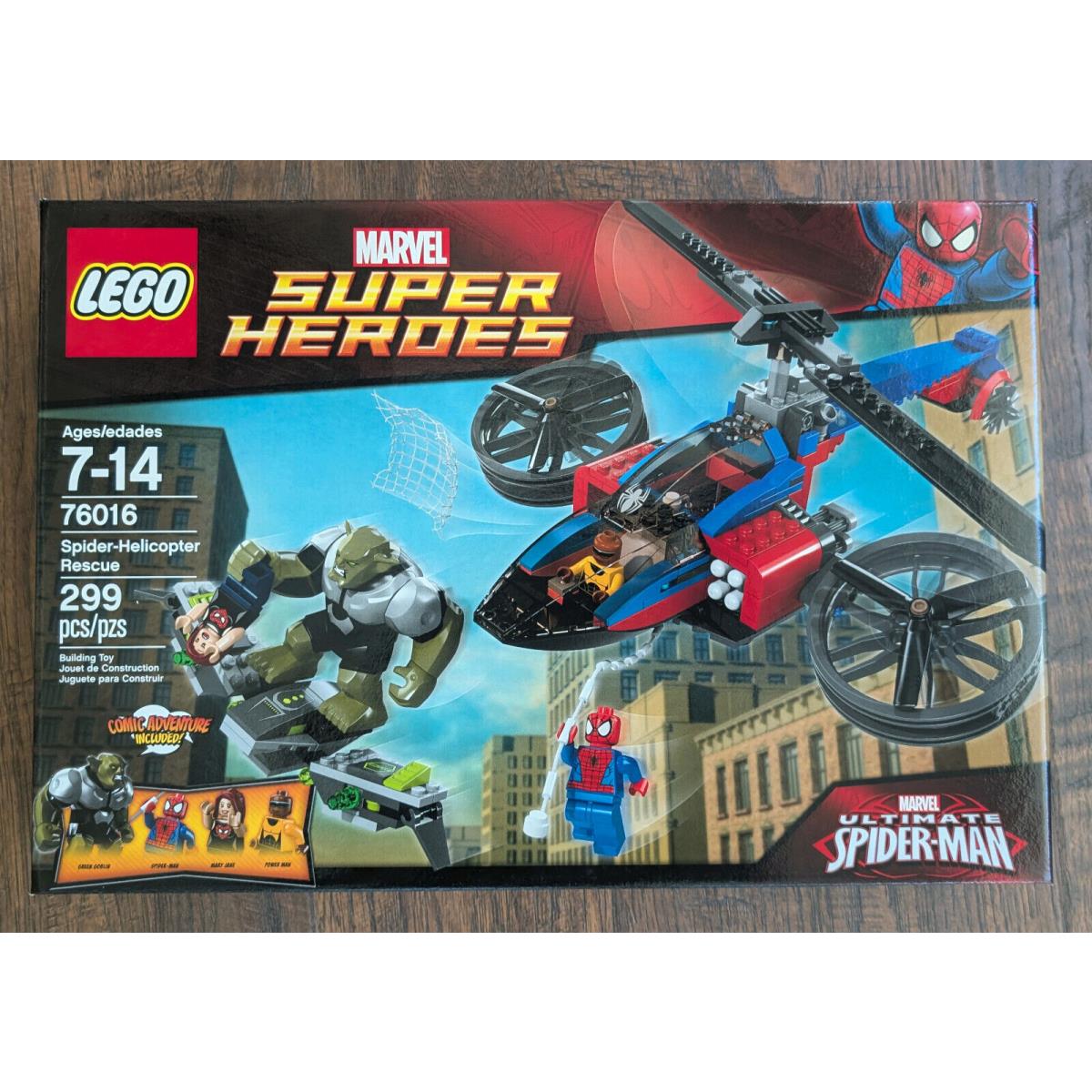 Lego 76016 Marvel Super Heroes - Spider-helicopter Rescue / Great