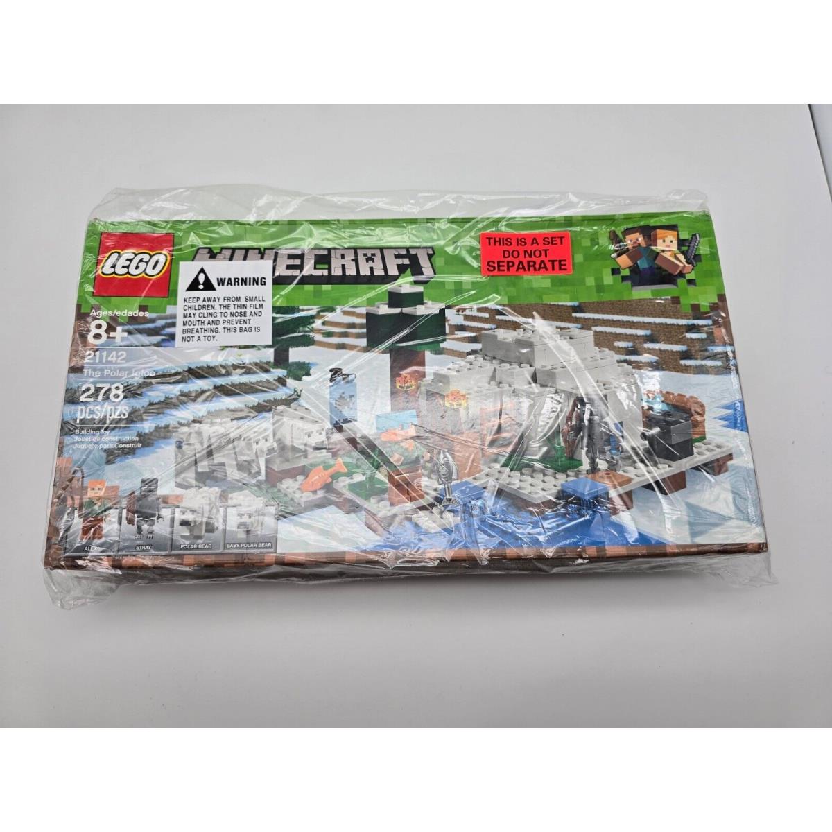 Lego Minecraft Set: The Polar Igloo 21142 - Some Shelf Wear