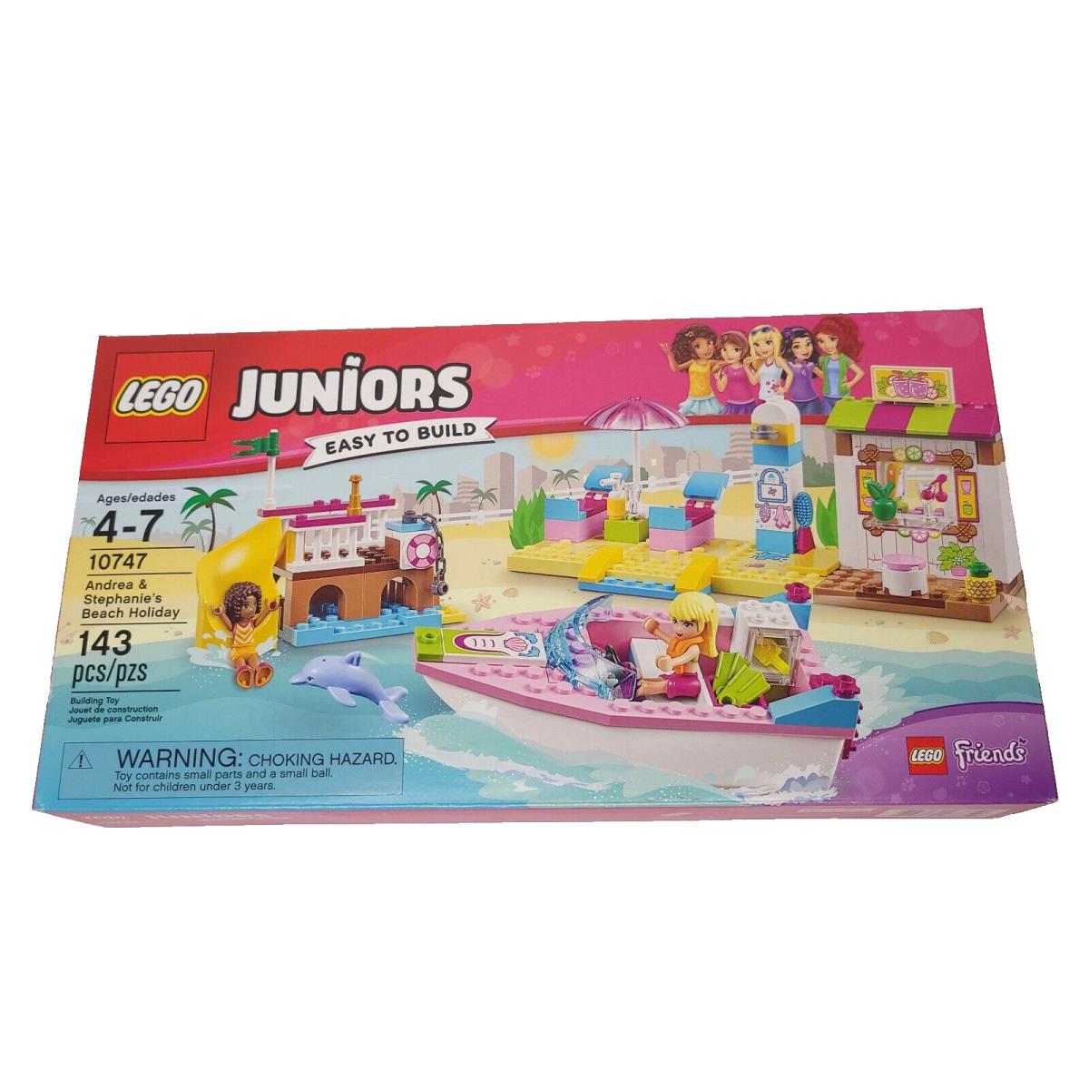 Lego Juniors Friends 10747 Andrea Stephanie`s Beach Holiday 173pcs Retired