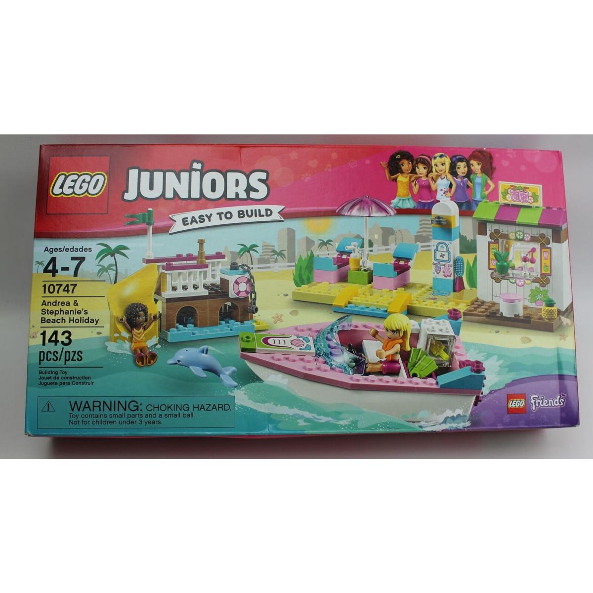Lego Juniors Easy To Build Friends Andrea Stephanie`s Beach Holiday Set 10747