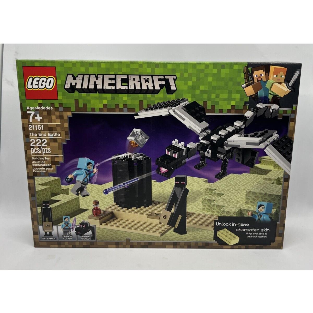 Lego 21151 Minecraft The End Battle 222 Pcs 2019