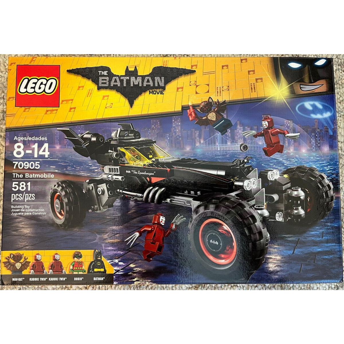 Lego 70905 Batman Movie The Batmobile with Batman Robin Man-bat Retired