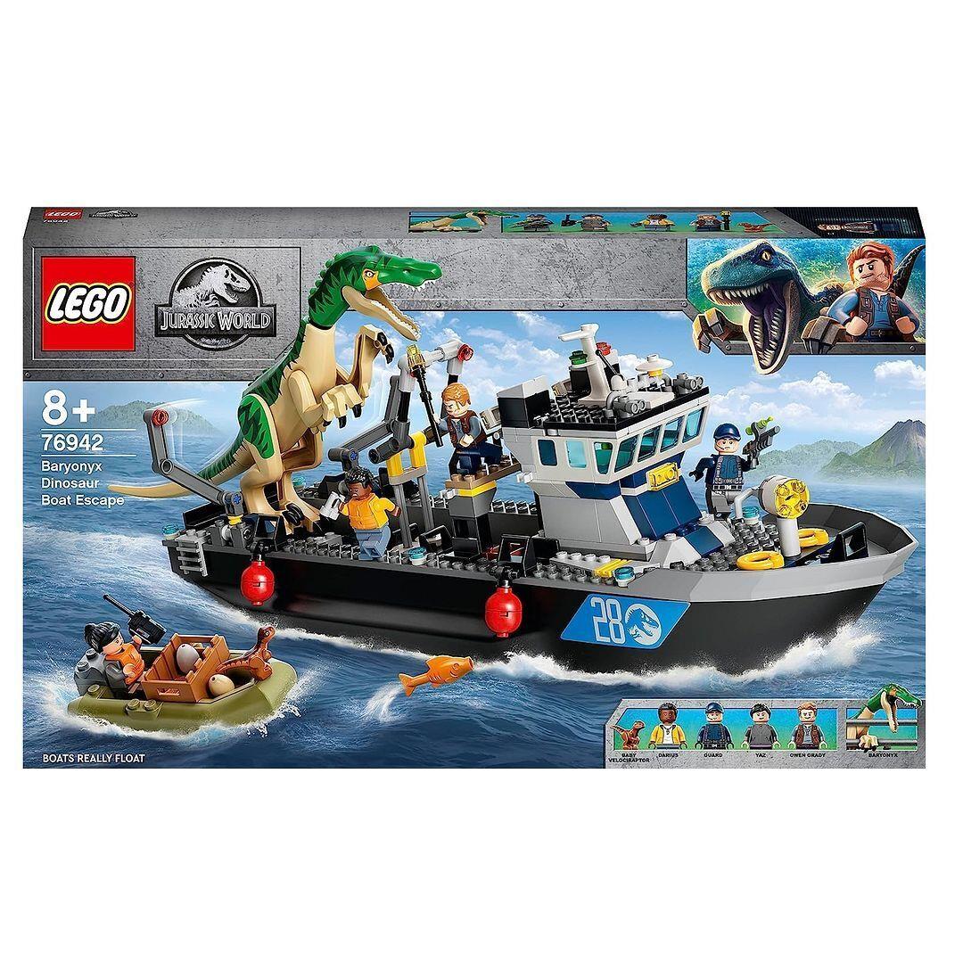 Lego Jurassic World 76942 Baryonyx Dinosaur Boat Escape 308 Pcs Building Toy