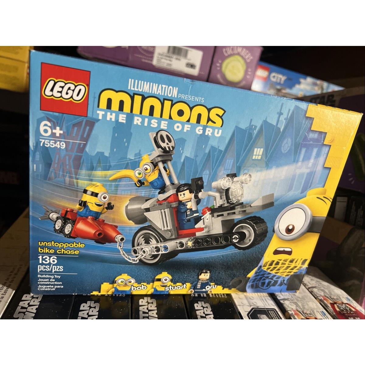 Lego Minions: Unstoppable Bike Chase 75549 New/sealed/retired Dented Box