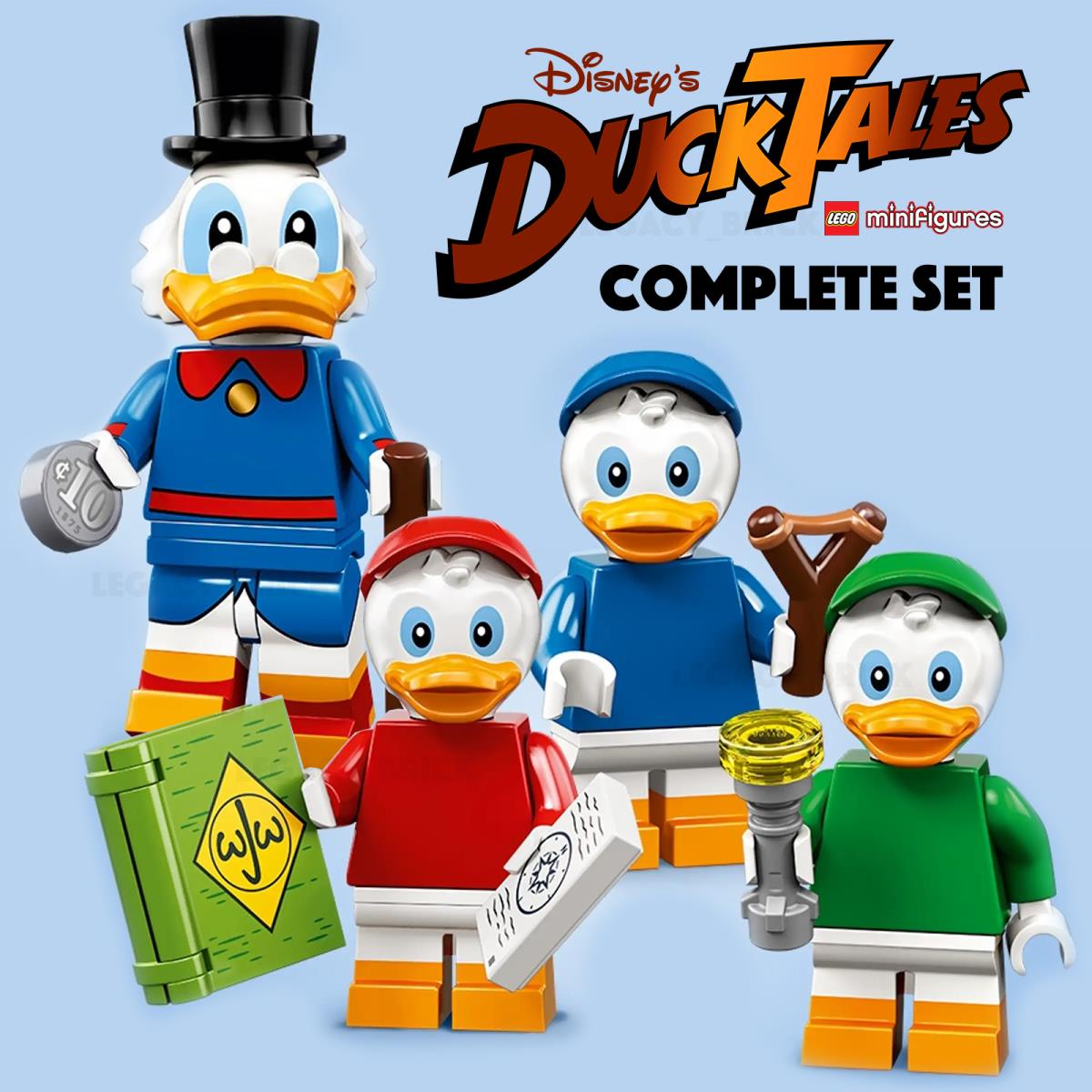 Lego Disney Ducktales Minifigures Huey Dewey Louie Scrooge Mcduck Cmf