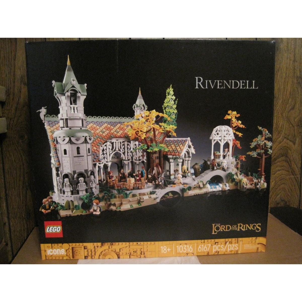 2023 Lego Icons 10316 Rivendell The Lord OF The RINGS--6167 Pieces