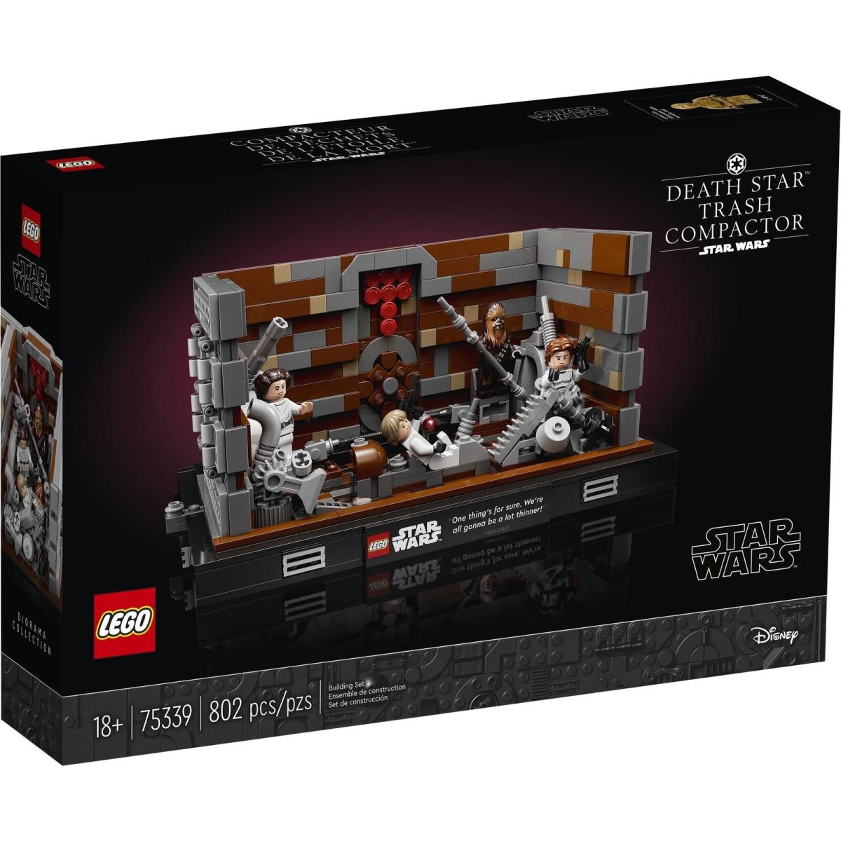 Lego Star Wars 75339 Death Star Trash Compactor 802 Pieces