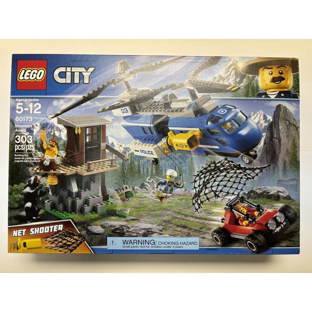 Lego City Mountain Arrest Police 60173 with Black Bear