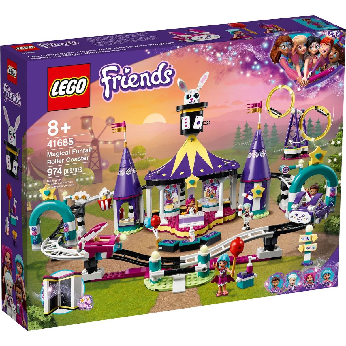 Lego Friends: Magical Funfair Roller Coaster 974 Piece Set 41685