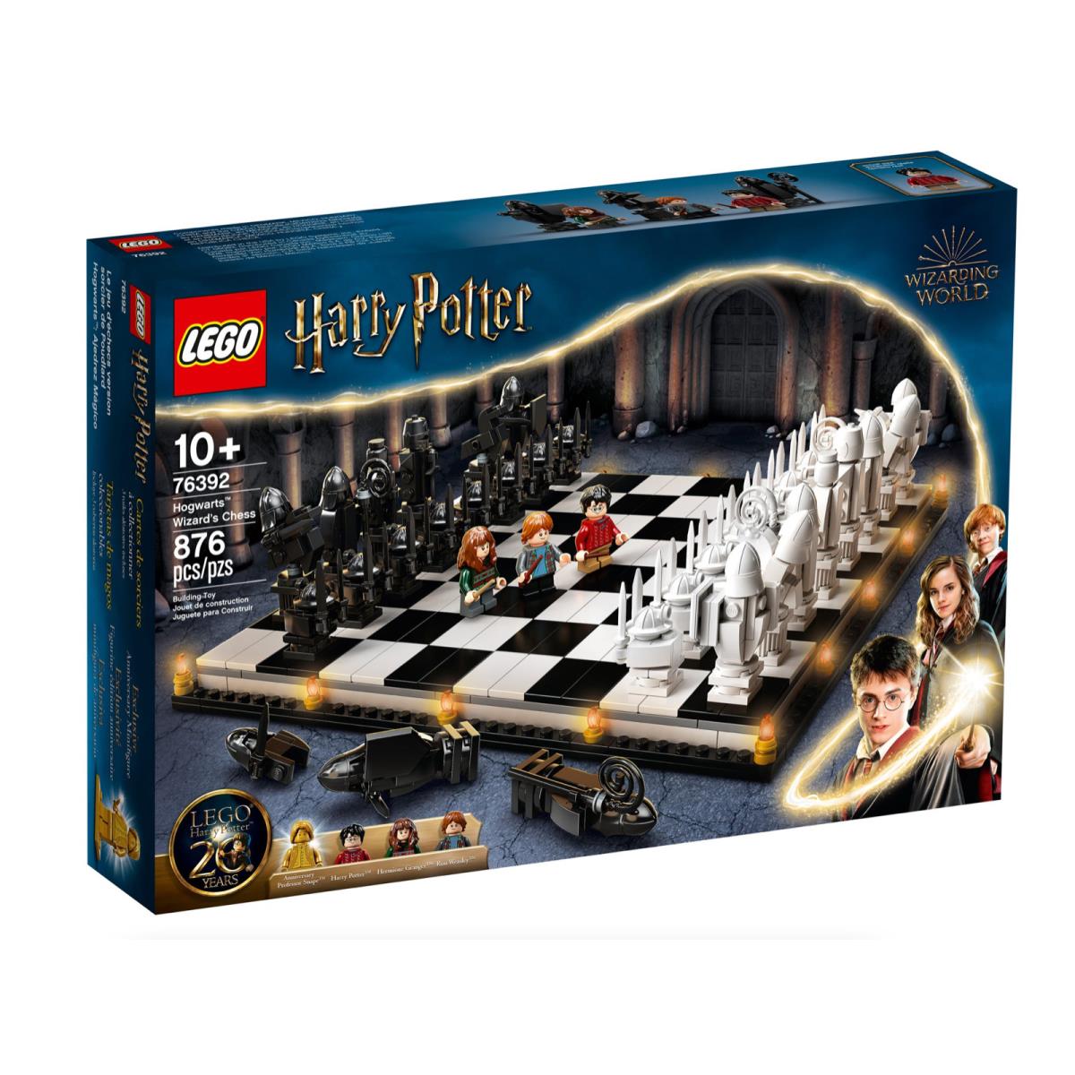 Retired Lego 76392 Harry Potter Hogwarts Wizard`s Chess-free Immediate Shipping