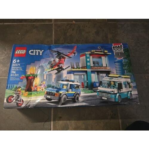 Lego City Emergency Vehicles HQ 60371 Fire Rescue Helicopter Building Toy Set