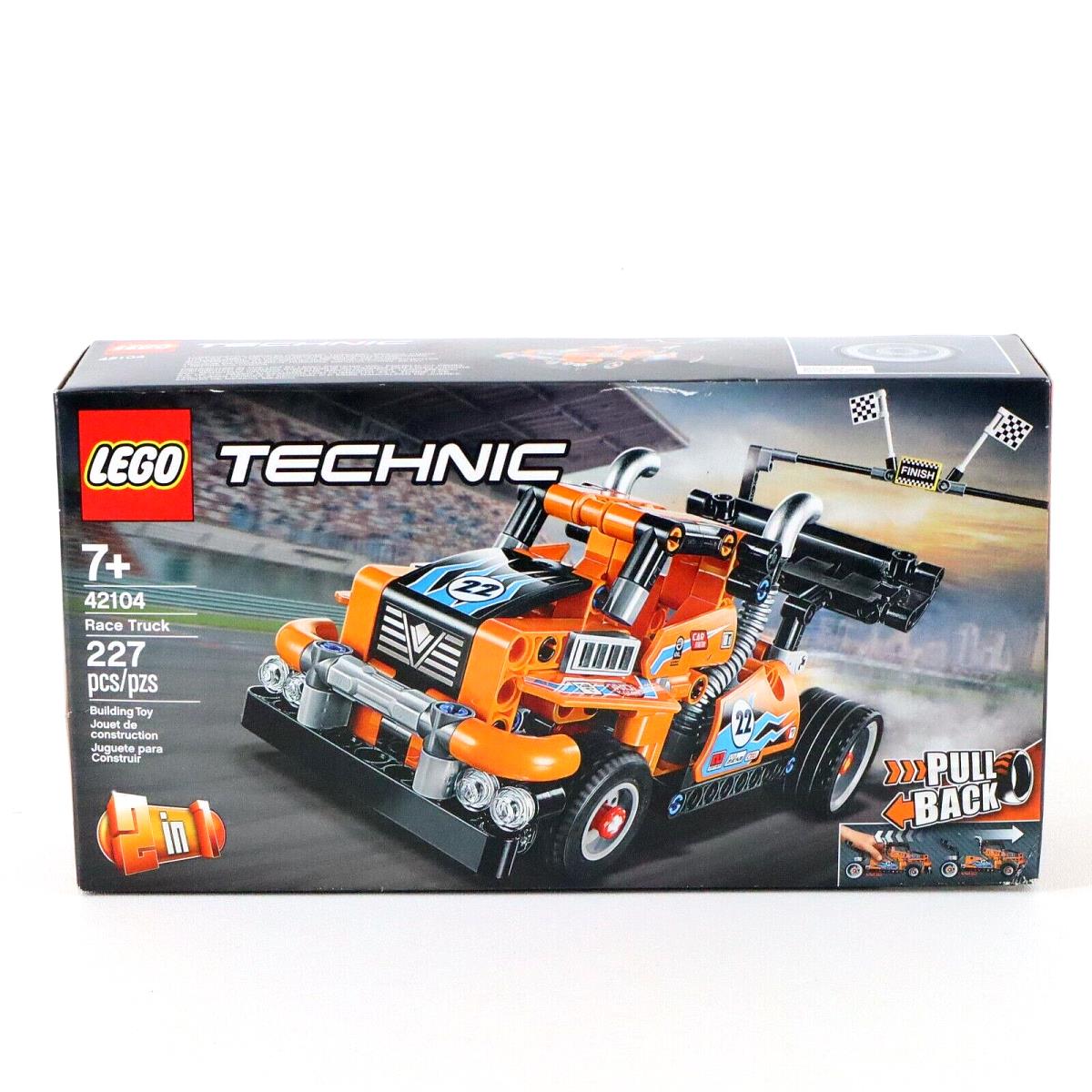 Lego Technic 42104 Race Truck 2 in 1 Pull Back Action 227pcs Retired