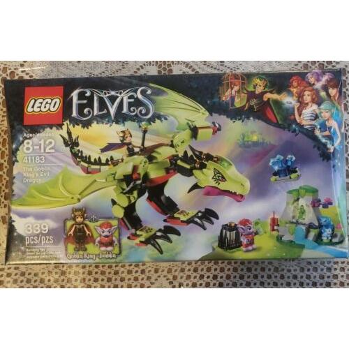 Lego Elves 41183 Goblin King`s Evil Dragon Set