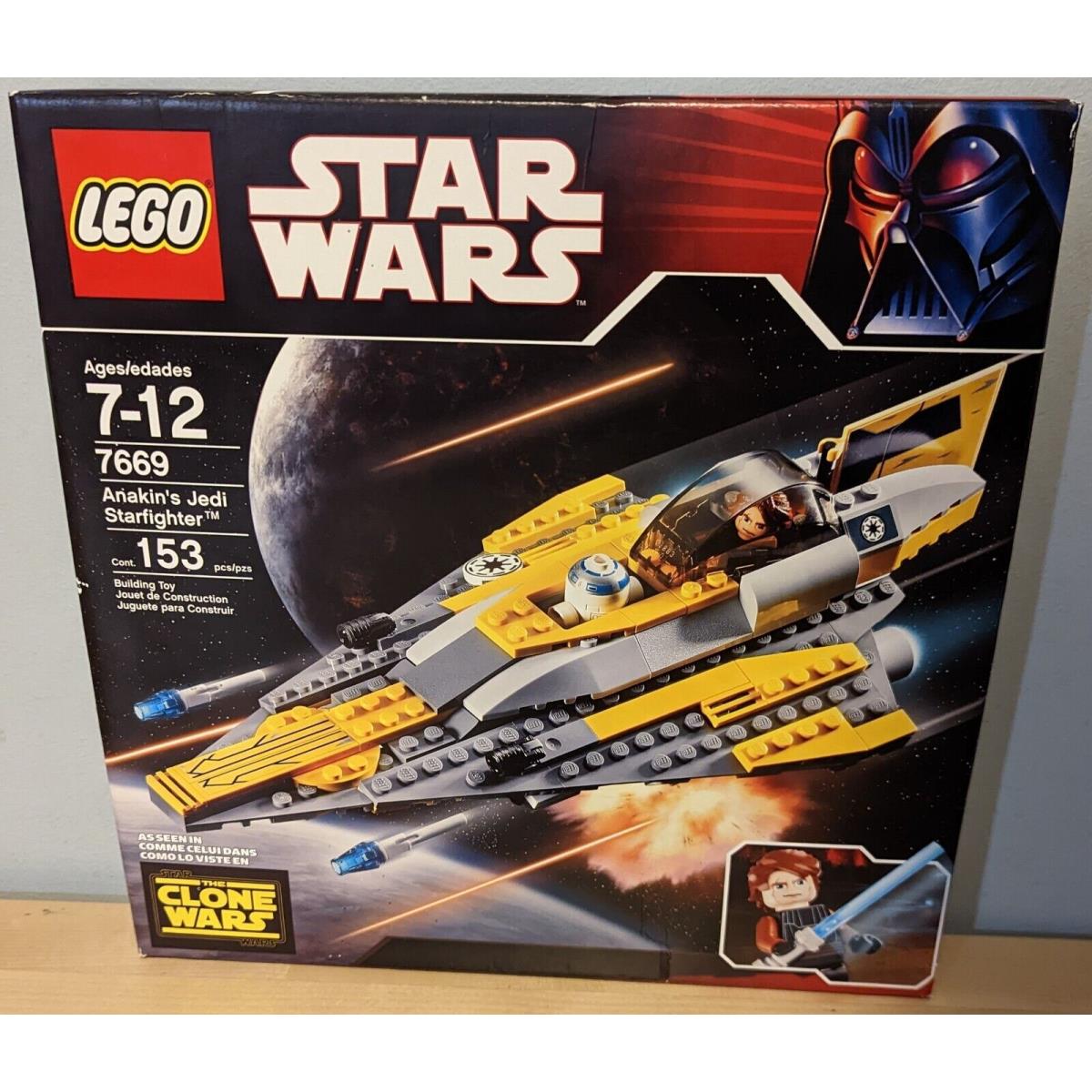 Damaged/new/sealed/black Box Lego Star Wars Anakin`s Jedi Starfighter 7669