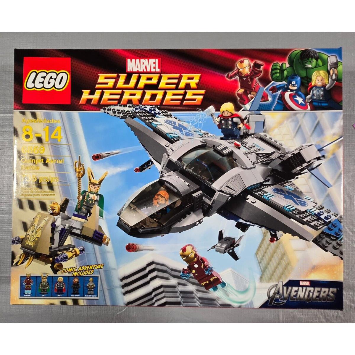 Lego 6869 Avengers Quinjet Aerial Battle Loki 2012