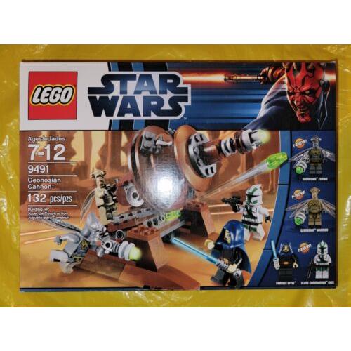 Lego Star Wars Geonosian Cannon 9491 Barriss Offee Rare Retired