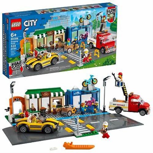 Lego City Shopping Street Cool Building Set 60306 533 Piece