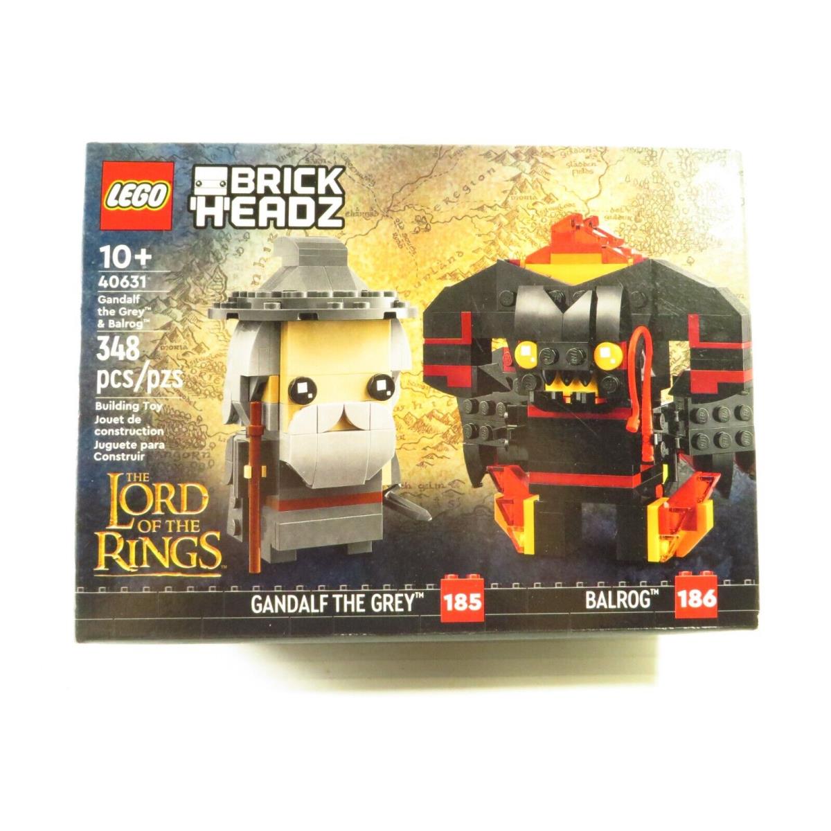 Lego Brickheadz Gandalf The Grey Balrog 348 Pcs Set 40631 Lord of The Rings