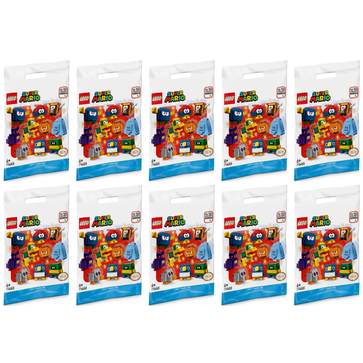 Complete Set of 10 Lego Super Mario Series 4 Characters 71402 2022