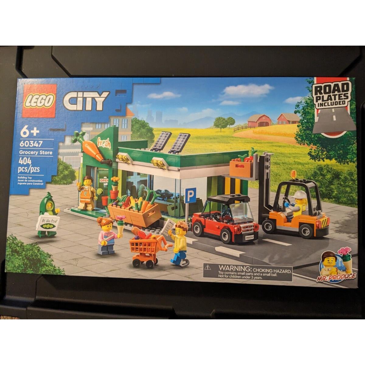 Lego 60347 City Grocery Store with Road Plates Retired
