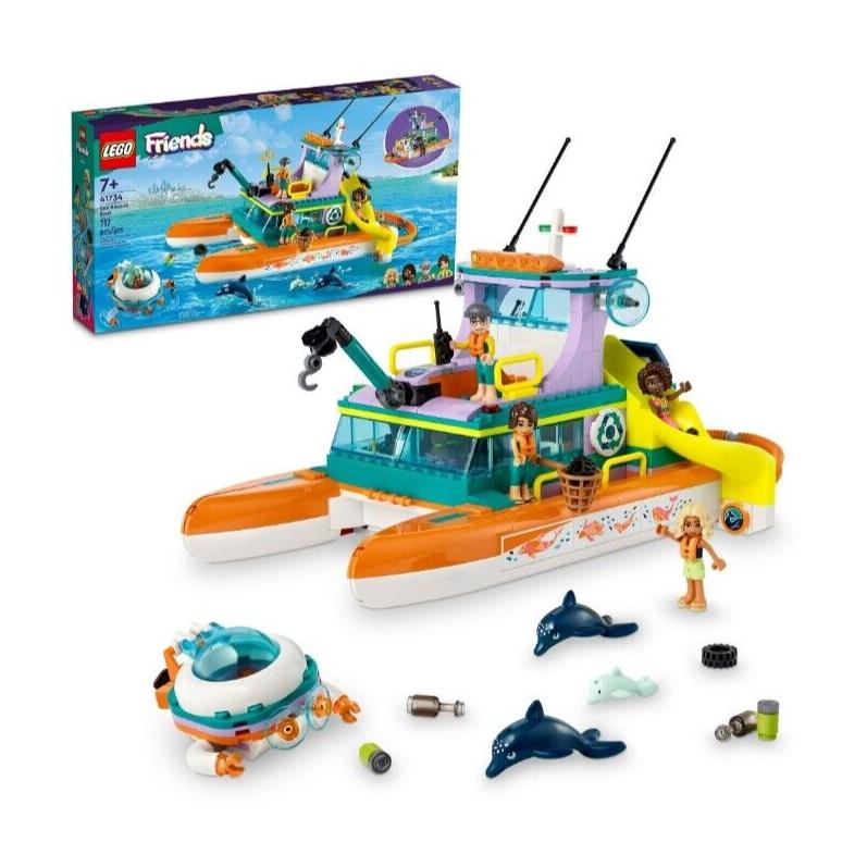 Lego Friends Sea Rescue Boat Building Set 41734