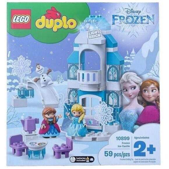 Lego Duplo 10899 Disney Frozen Ice Castle 59 Pcs Light Brick Anna Elsa Olaf