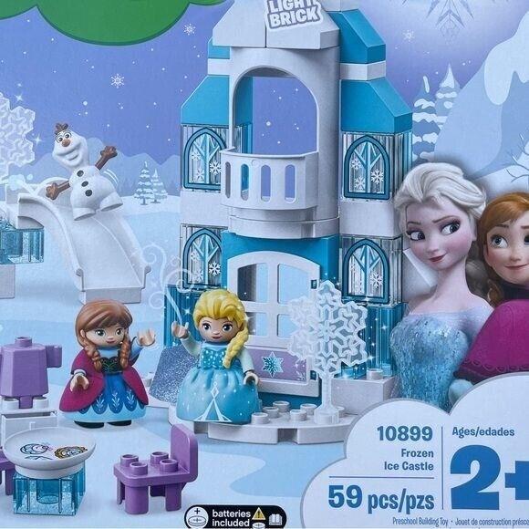 Lego Duplo 10899 Disney Frozen Ice Castle 59 Pcs Light Brick Anna Elsa Olaf