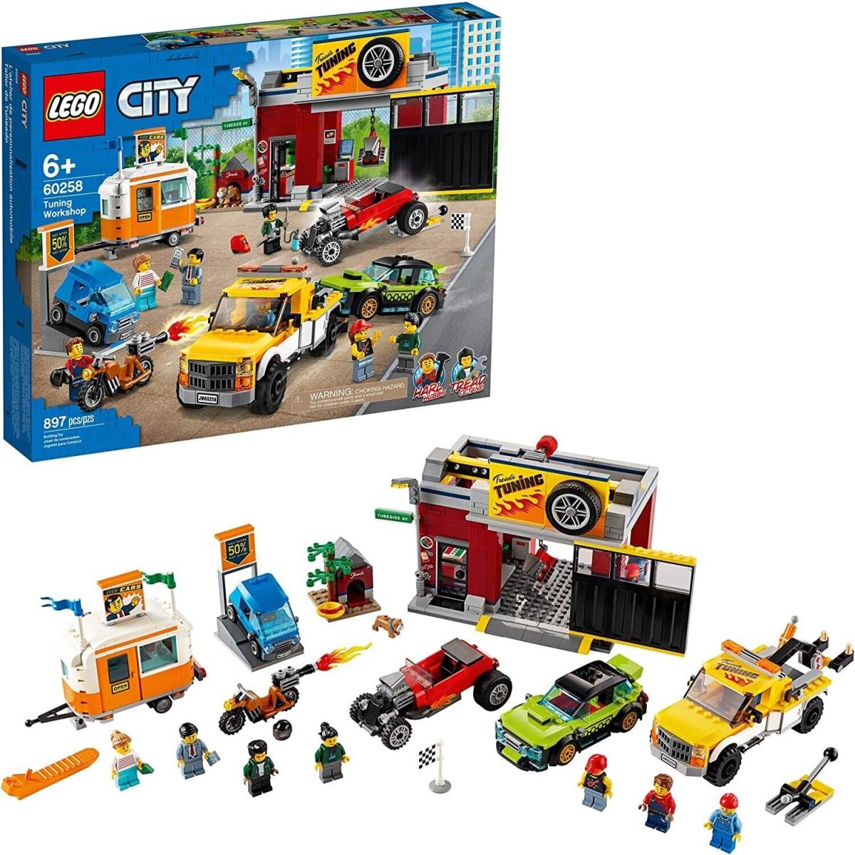 Lego City Tuning Workshop 60258 Retired Car Set 897 Pcs